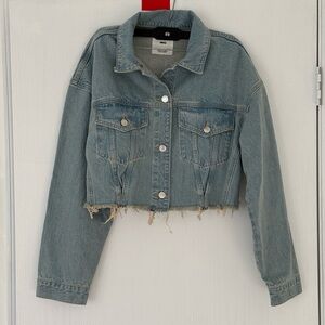 Mango cropped Denim Jacket